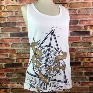 Deathly Hollows Harry Potter Tank Sleepwear Large